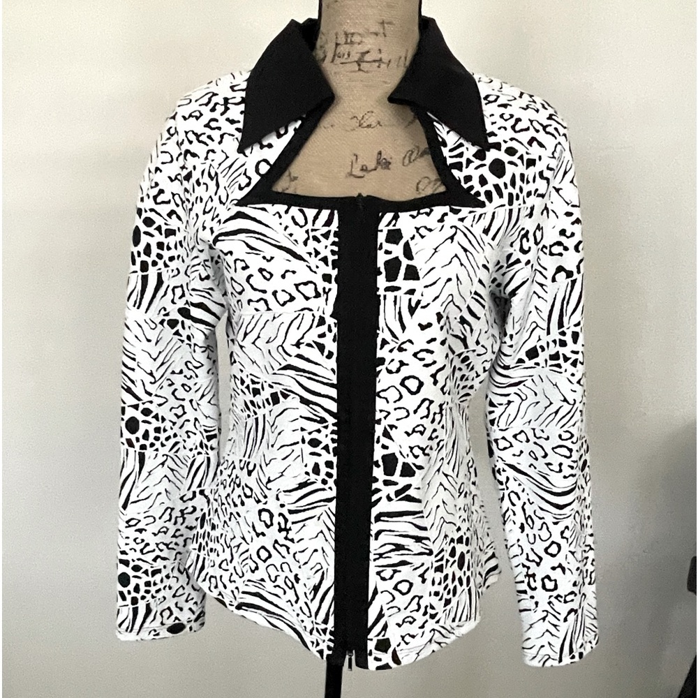 Stera Zipper Blouse Jacket, Sz L
